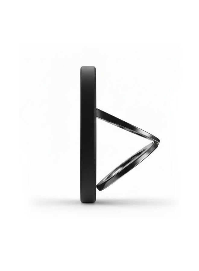 آي سيف iSafe Phone Ring Holder – Strong Adhesive 360° Mobile Finger Grip Stand, Strong Adhesive, Magnetic Compatible– Black - Image 3